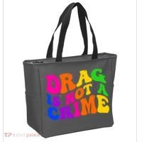 Retro 60's Drag Is Not A Crime Tote Bag thumb 2