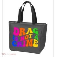 Retro 60's Drag Is Not A Crime Tote Bag thumb 3