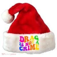 Retro 60's Drag Is Not A Crime Santa Hat thumb 0