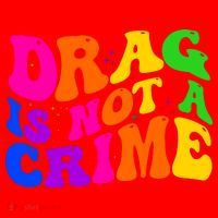 Retro 60's Drag Is Not A Crime Santa Hat thumb 1