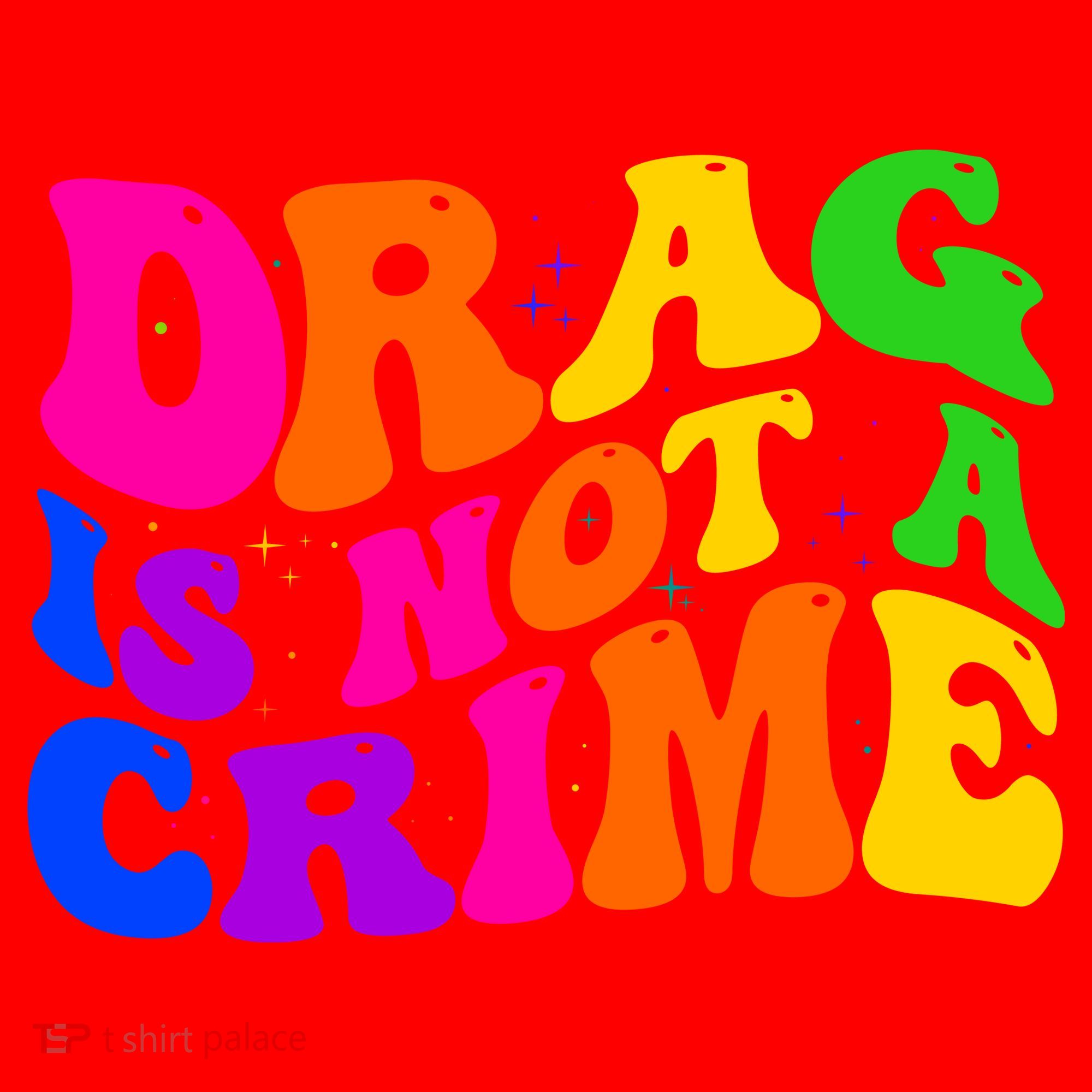 Retro 60's Drag Is Not A Crime Santa Hat