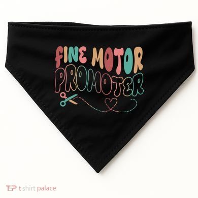Retro 60s Fine Motor Promoter Occupational Therapy USA-Made Doggie Bandana