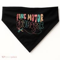 Retro 60s Fine Motor Promoter Occupational Therapy USA-Made Doggie Bandana thumb 0