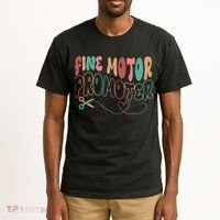 Retro 60s Fine Motor Promoter Occupational Therapy Tall T-Shirt thumb 2