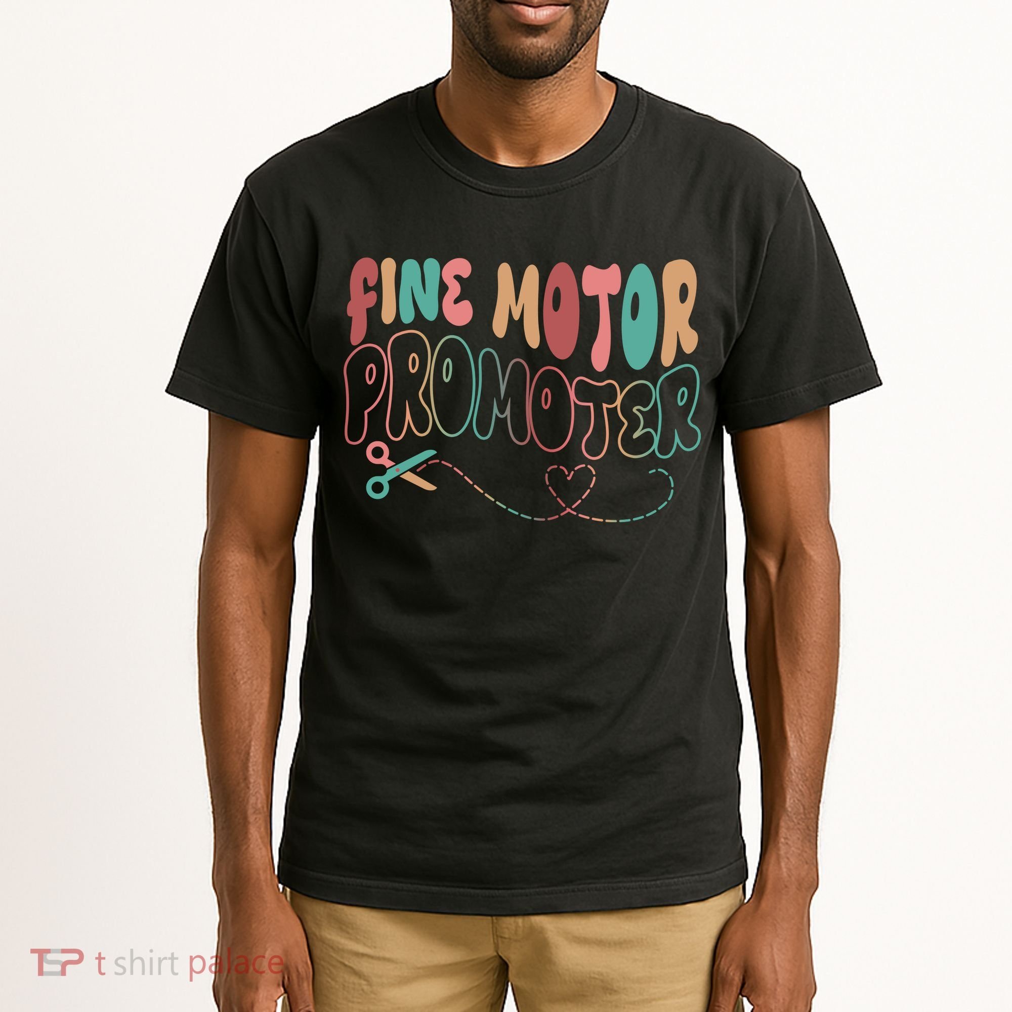 Retro 60s Fine Motor Promoter Occupational Therapy Tall T-Shirt