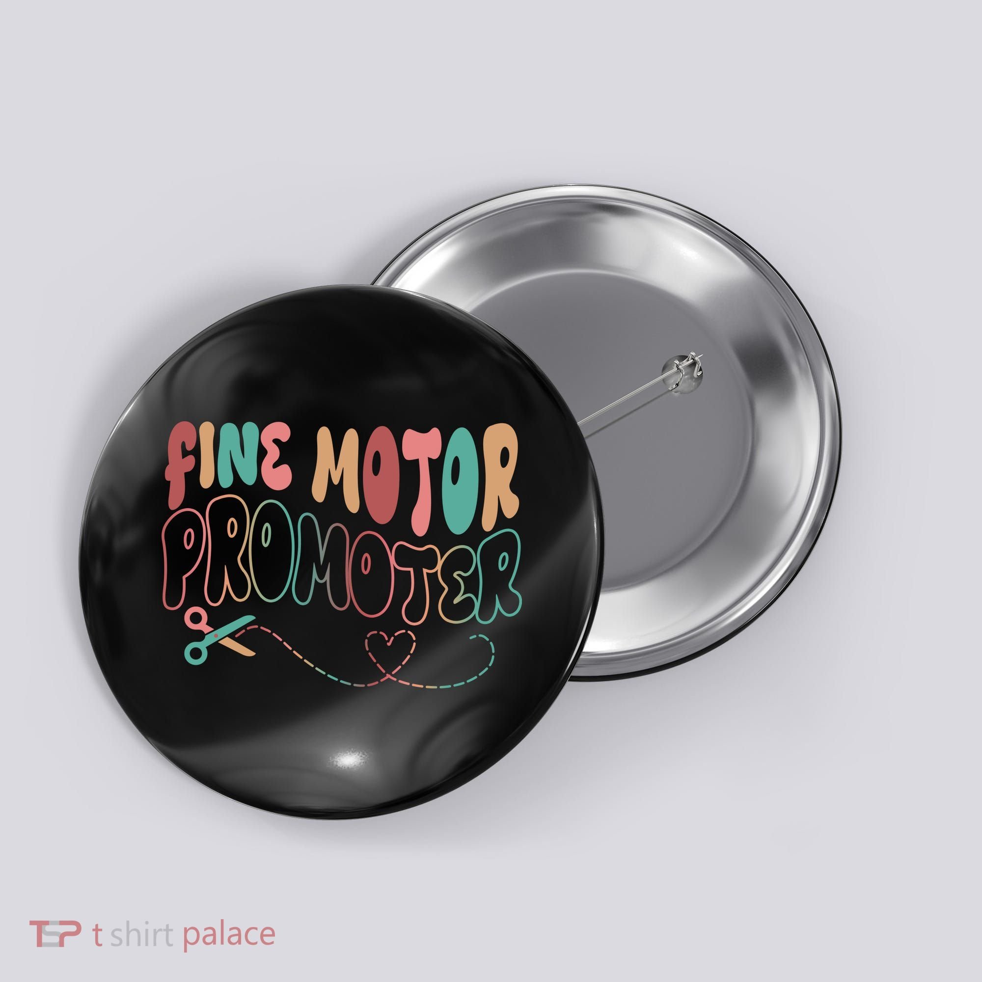 Retro 60s Fine Motor Promoter Occupational Therapy Button