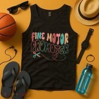 Retro 60s Fine Motor Promoter Occupational Therapy Tank Top thumb 4