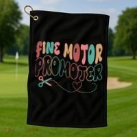 Retro 60s Fine Motor Promoter Occupational Therapy Golf Towel thumb 1