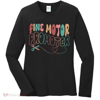 Retro 60s Fine Motor Promoter Occupational Therapy Women's Long Sleeve Shirt