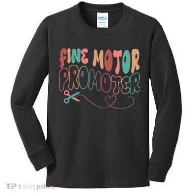 Retro 60s Fine Motor Promoter Occupational Therapy Kids Long Sleeve Shirt