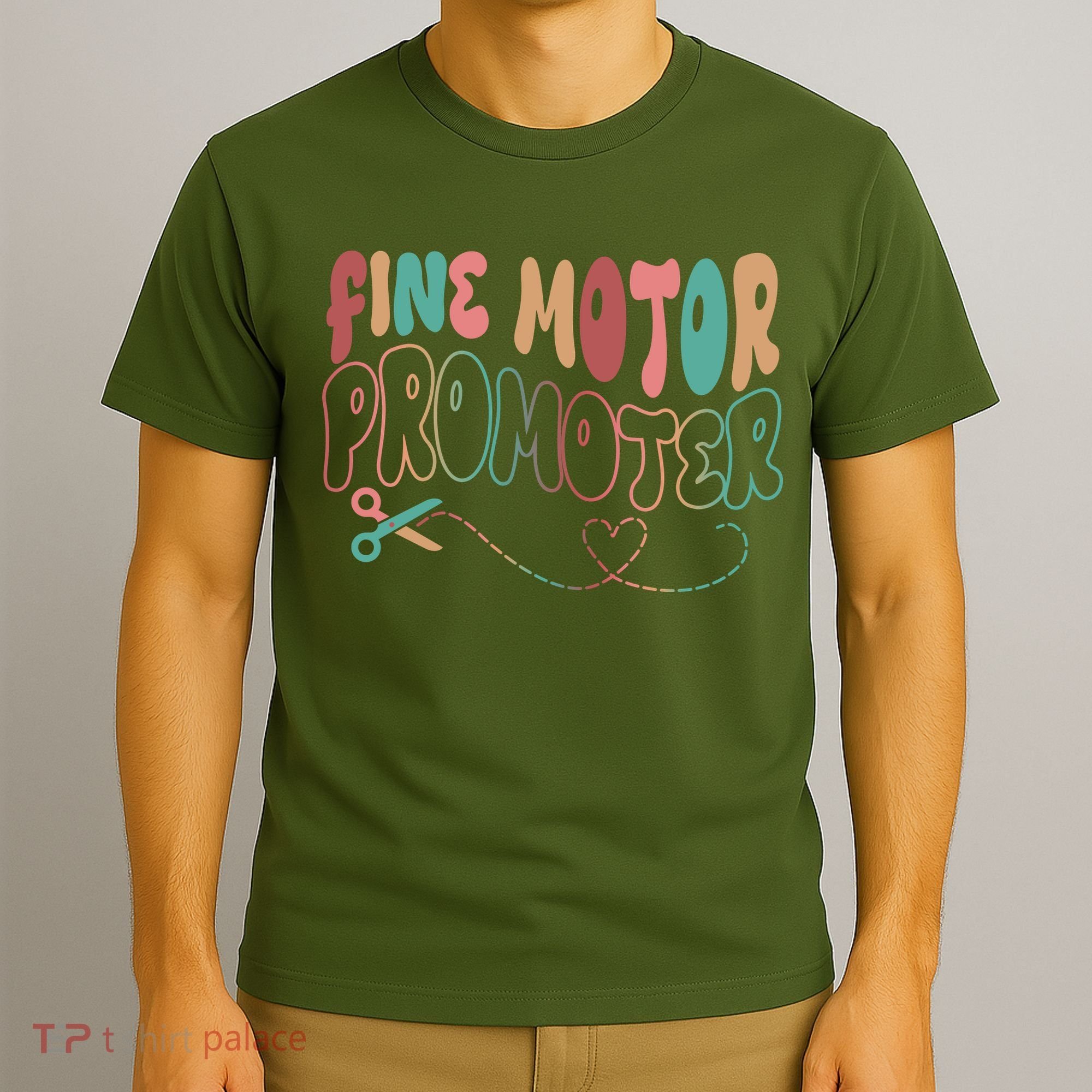Retro 60s Fine Motor Promoter Occupational Therapy T-Shirt