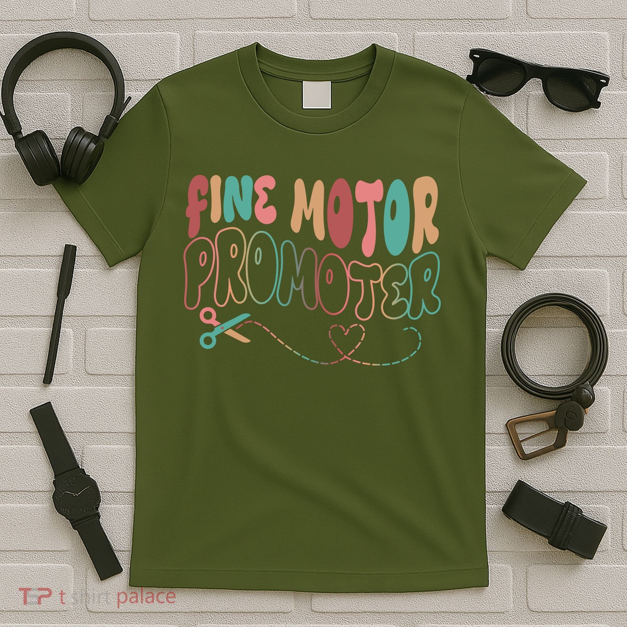 Retro 60s Fine Motor Promoter Occupational Therapy T-Shirt