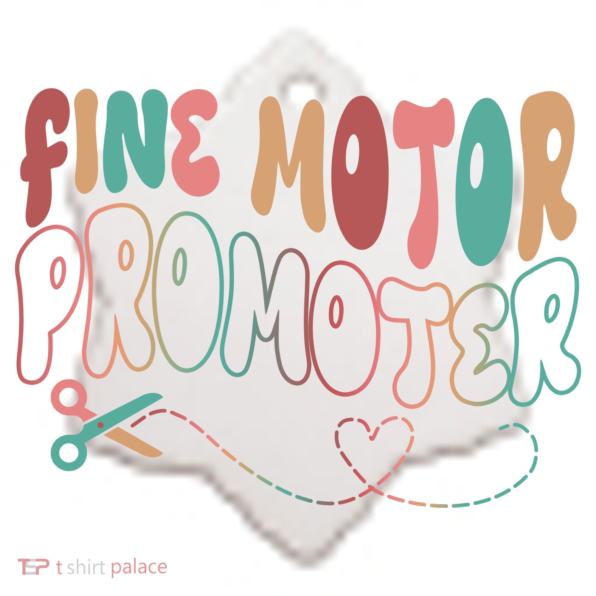 Retro 60s Fine Motor Promoter Occupational Therapy Ceramic Ornament