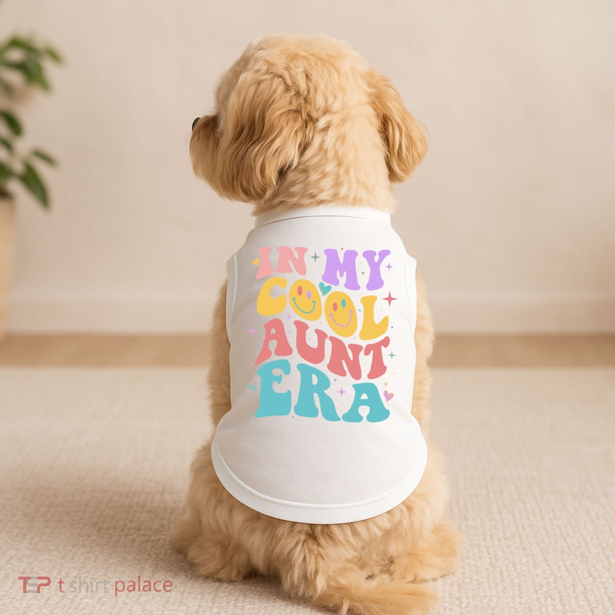 Retro 60s Hippie In My Cool Aunt Era Doggie Tank