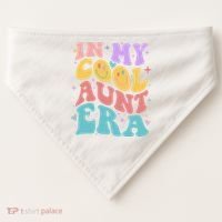 Retro 60s Hippie In My Cool Aunt Era USA-Made Doggie Bandana thumb 0