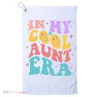 Retro 60s Hippie In My Cool Aunt Era Golf Towel thumb 0
