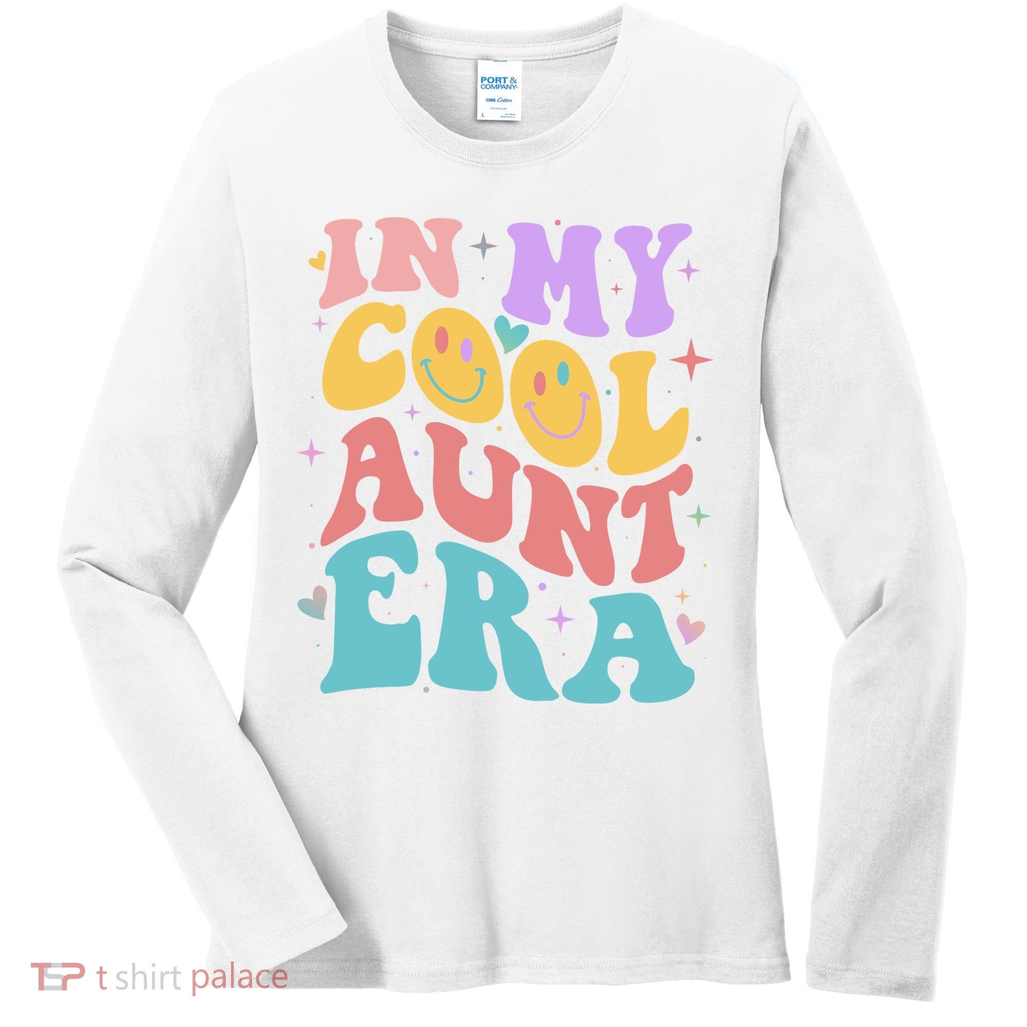 Retro 60s Hippie In My Cool Aunt Era Women's Long Sleeve Shirt
