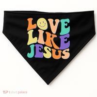 Retro 60s Love Like Jesus USA-Made Doggie Bandana thumb 0