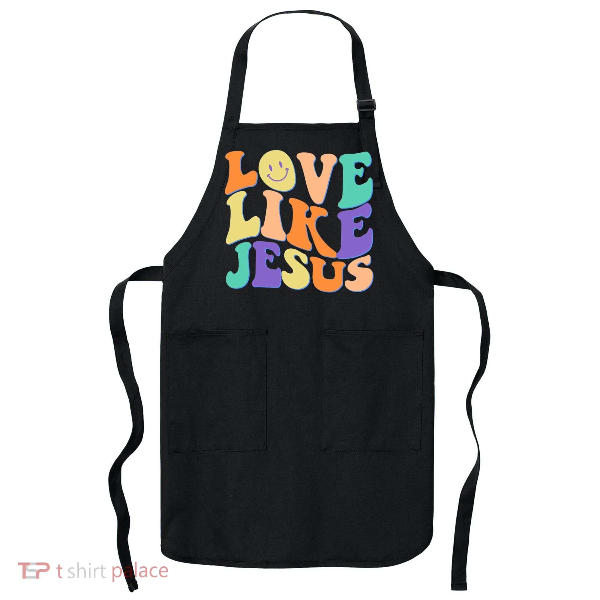 Retro 60s Love Like Jesus Apron