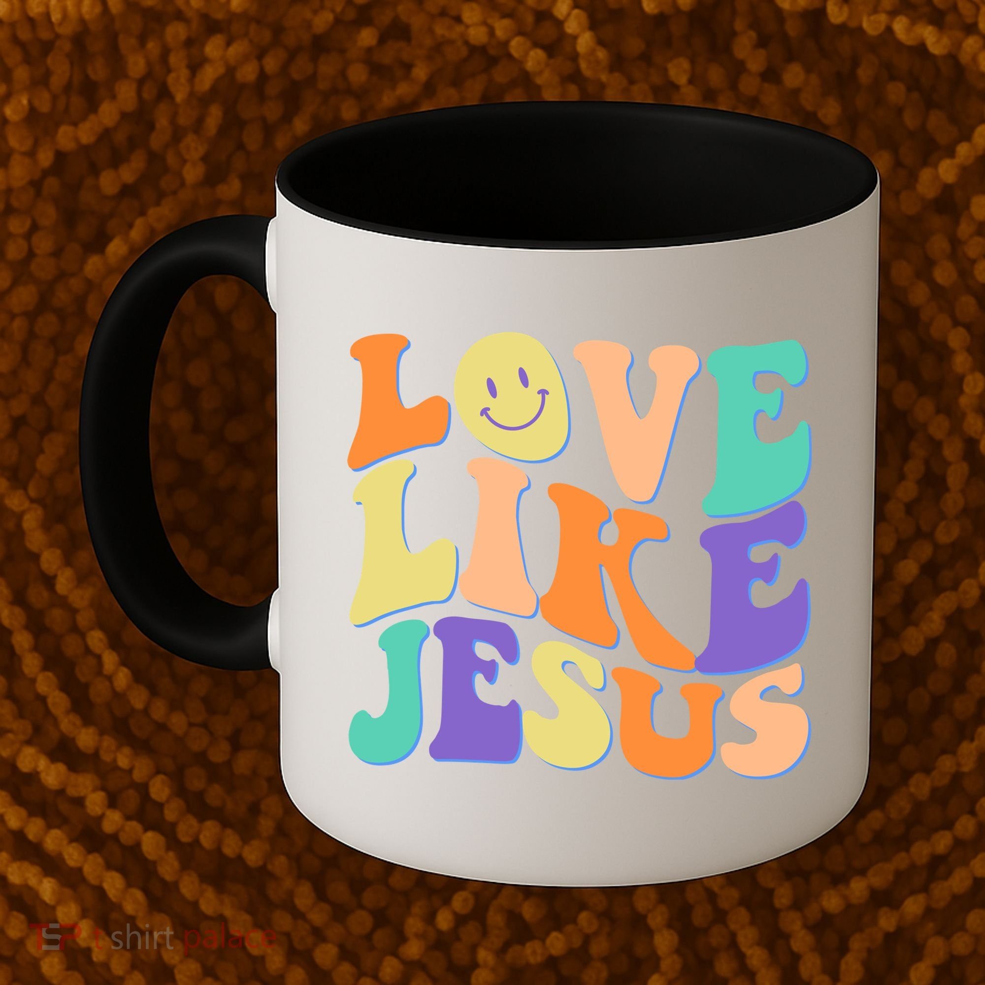 Retro 60s Love Like Jesus Coffee Mug