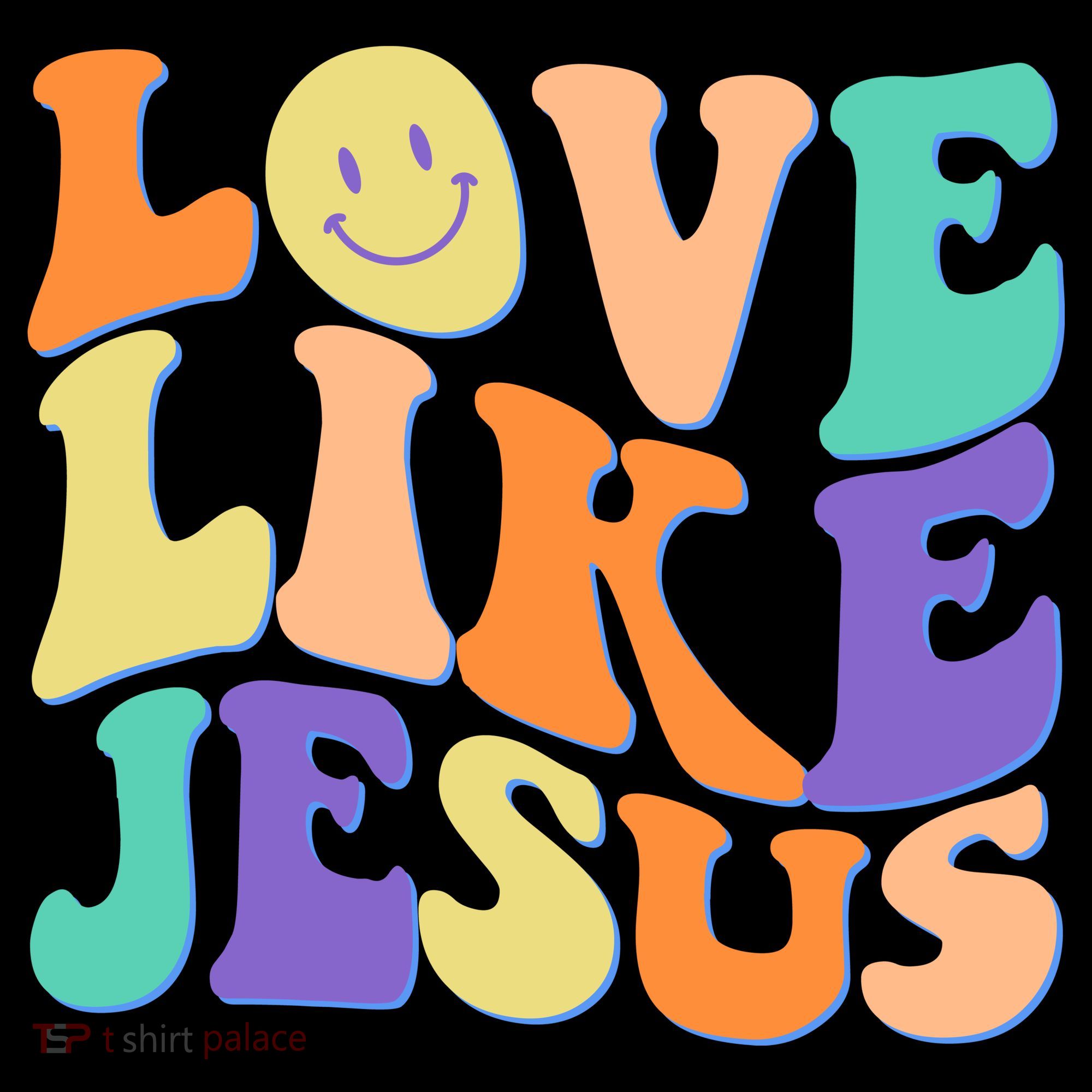 Retro 60s Love Like Jesus Coffee Mug