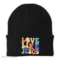 Retro 60s Love Like Jesus Beanie thumb 0