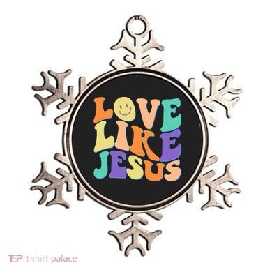 Retro 60s Love Like Jesus Ornament
