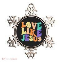 Retro 60s Love Like Jesus Ornament thumb 0