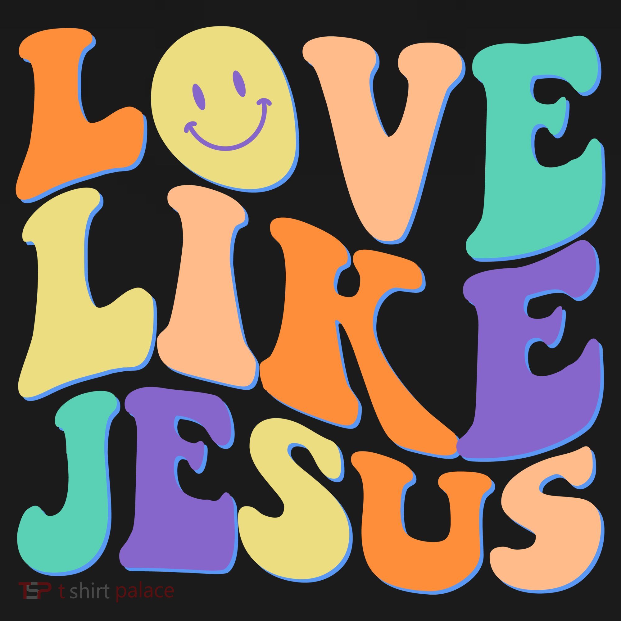 Retro 60s Love Like Jesus Women's Tank Top