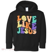 Retro 60s Love Like Jesus Toddler Hoodie thumb 0