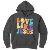 Retro 60s Love Like Jesus Hoodie thumb 0