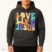 Retro 60s Love Like Jesus Hoodie thumb 2