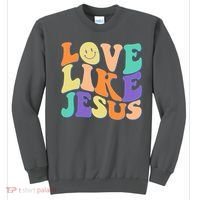Retro 60s Love Like Jesus Sweatshirt thumb 0