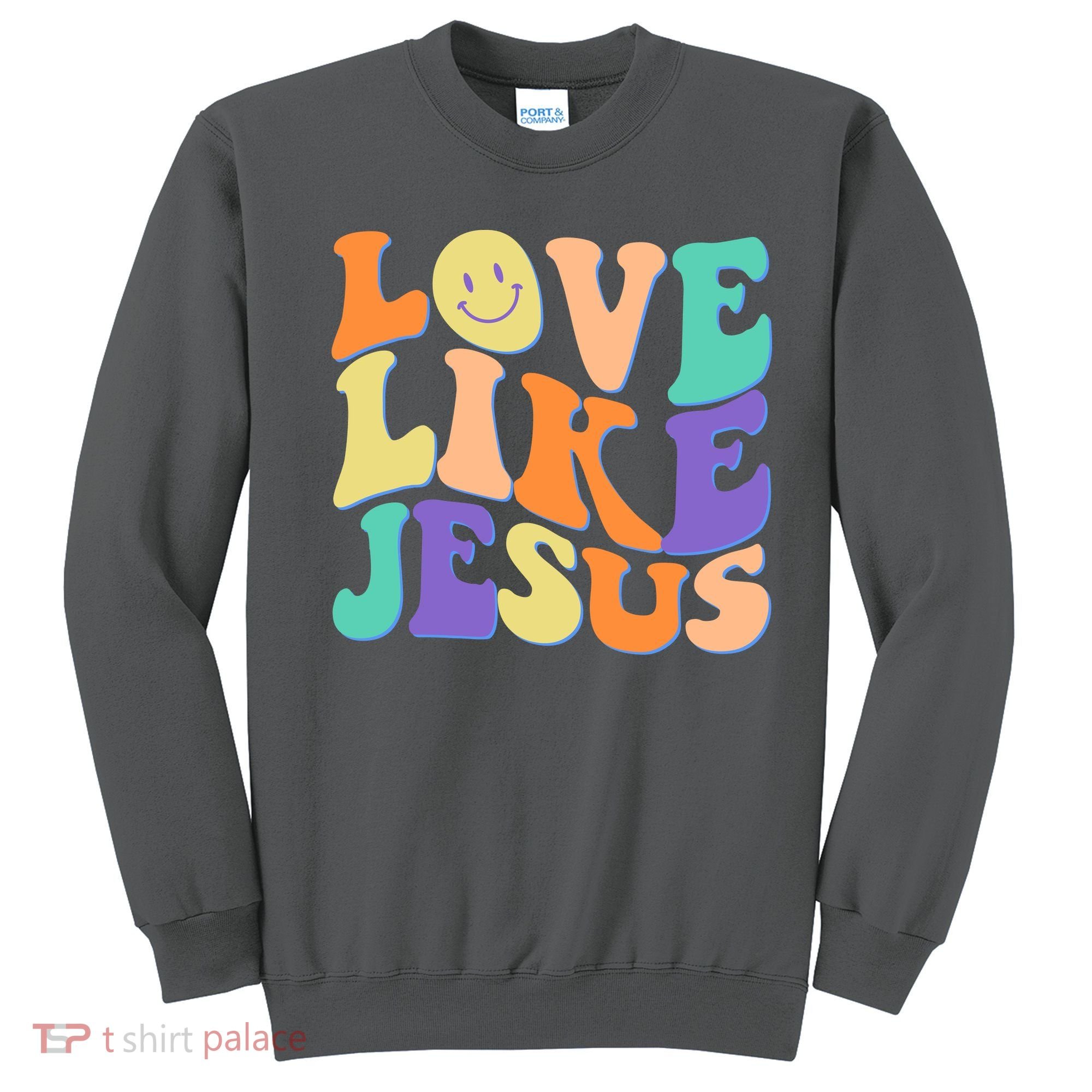 Retro 60s Love Like Jesus Sweatshirt