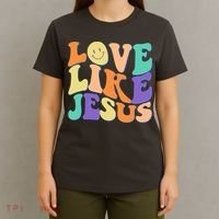 Retro 60s Love Like Jesus T-Shirt thumb 4