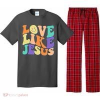 Retro 60s Love Like Jesus Pajama Set thumb 0