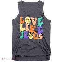 Retro 60s Love Like Jesus Tank Top thumb 0