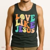 Retro 60s Love Like Jesus Tank Top thumb 3