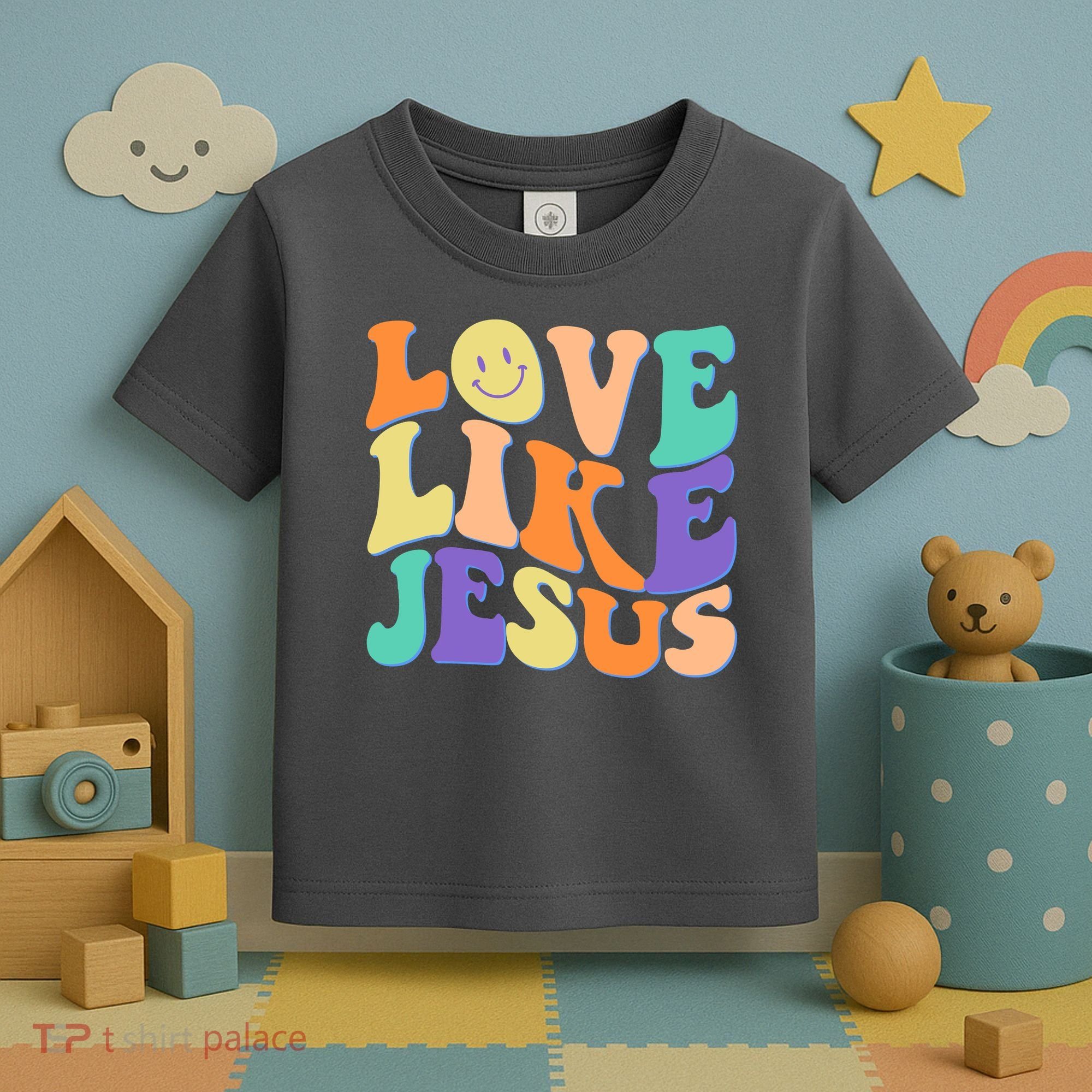 Retro 60s Love Like Jesus Toddler T-Shirt