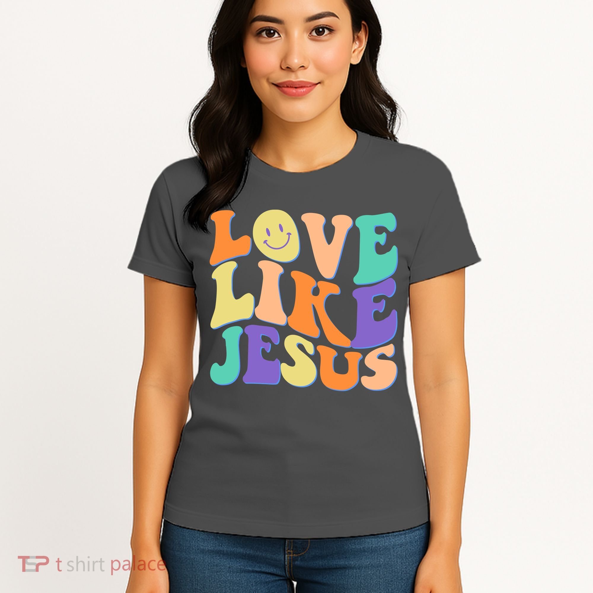 Retro 60s Love Like Jesus Women's T-Shirt