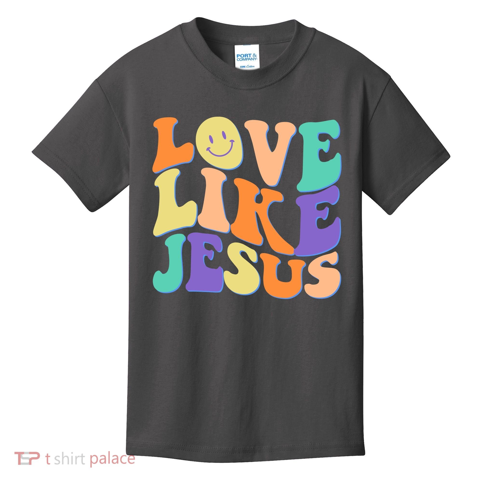 Retro 60s Love Like Jesus Kids T-Shirt
