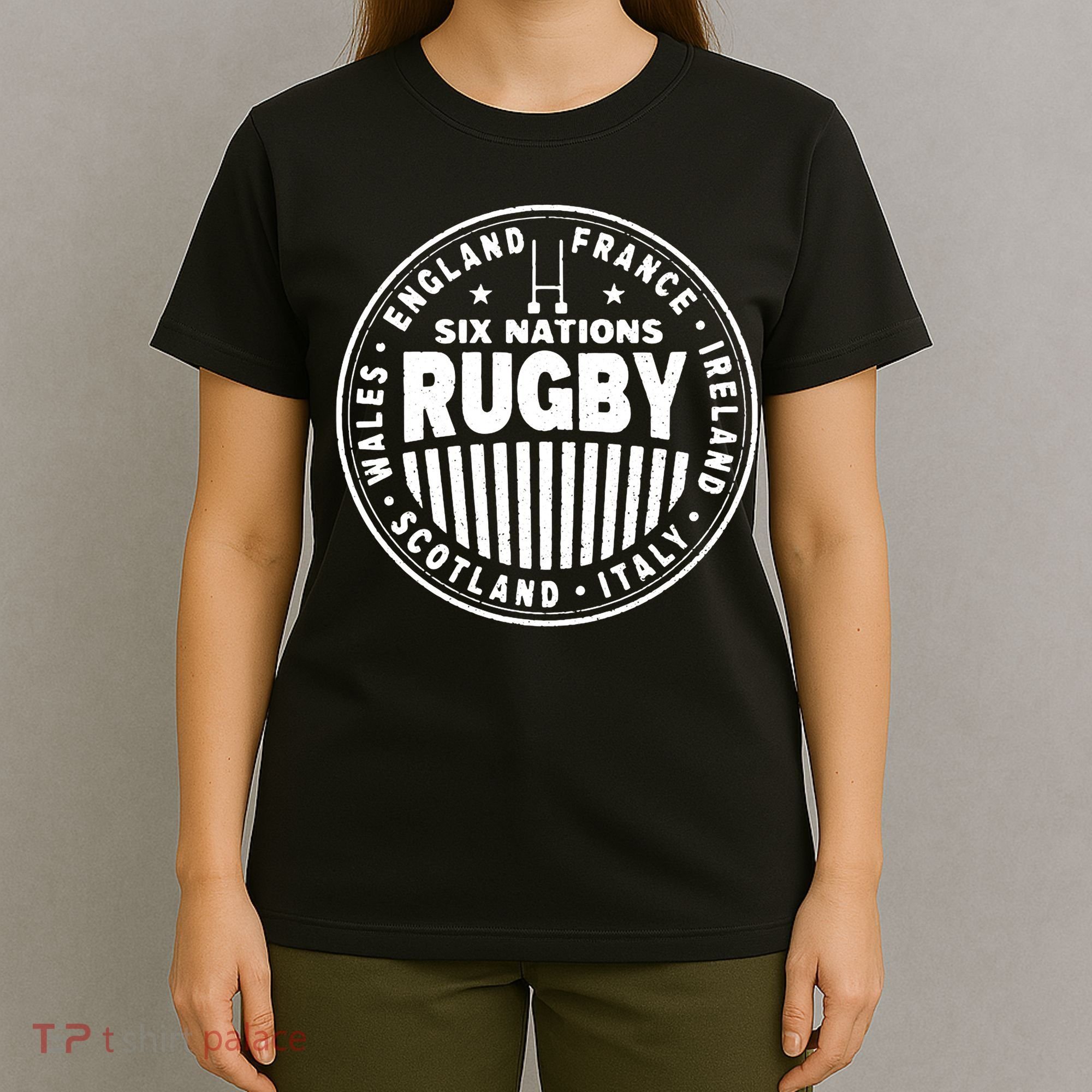 Rugby 6 Nations Rugby Vintage England France Ireland Wales. T-Shirt