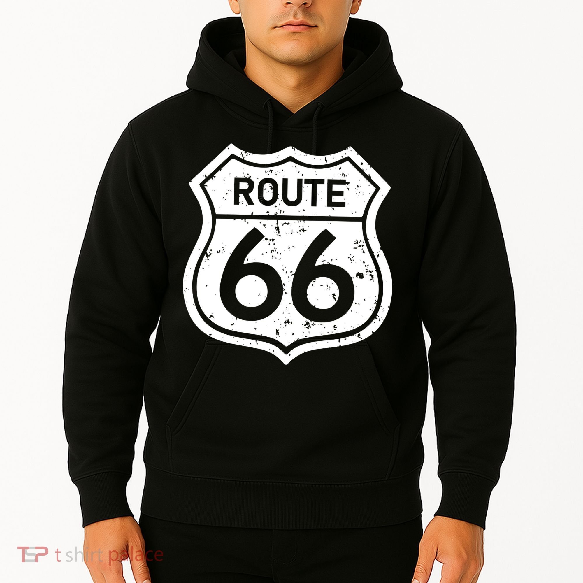 Route 66 Rustic Hoodie
