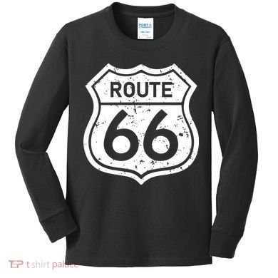 Route 66 Rustic Kids Long Sleeve Shirt