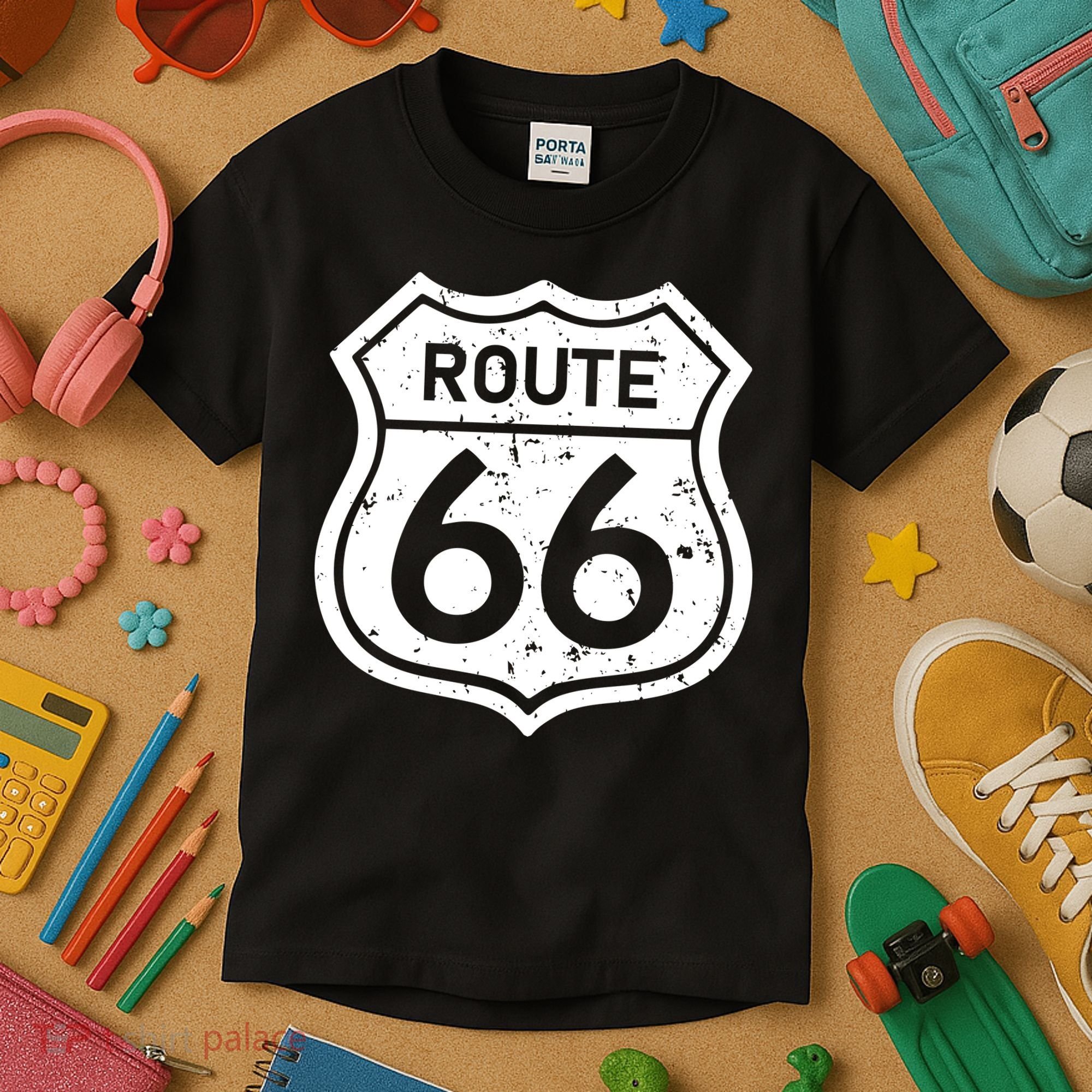 Route 66 Rustic Kids T-Shirt