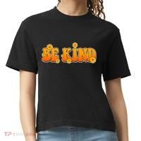 Retro 60s Sixties Flower Power Be Kind Wear Orange Comfort Colors Boxy T-Shirt thumb 0