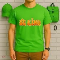 Retro 60s Sixties Flower Power Be Kind Wear Orange T-Shirt thumb 6