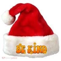 Retro 60s Sixties Flower Power Be Kind Wear Orange Santa Hat thumb 0