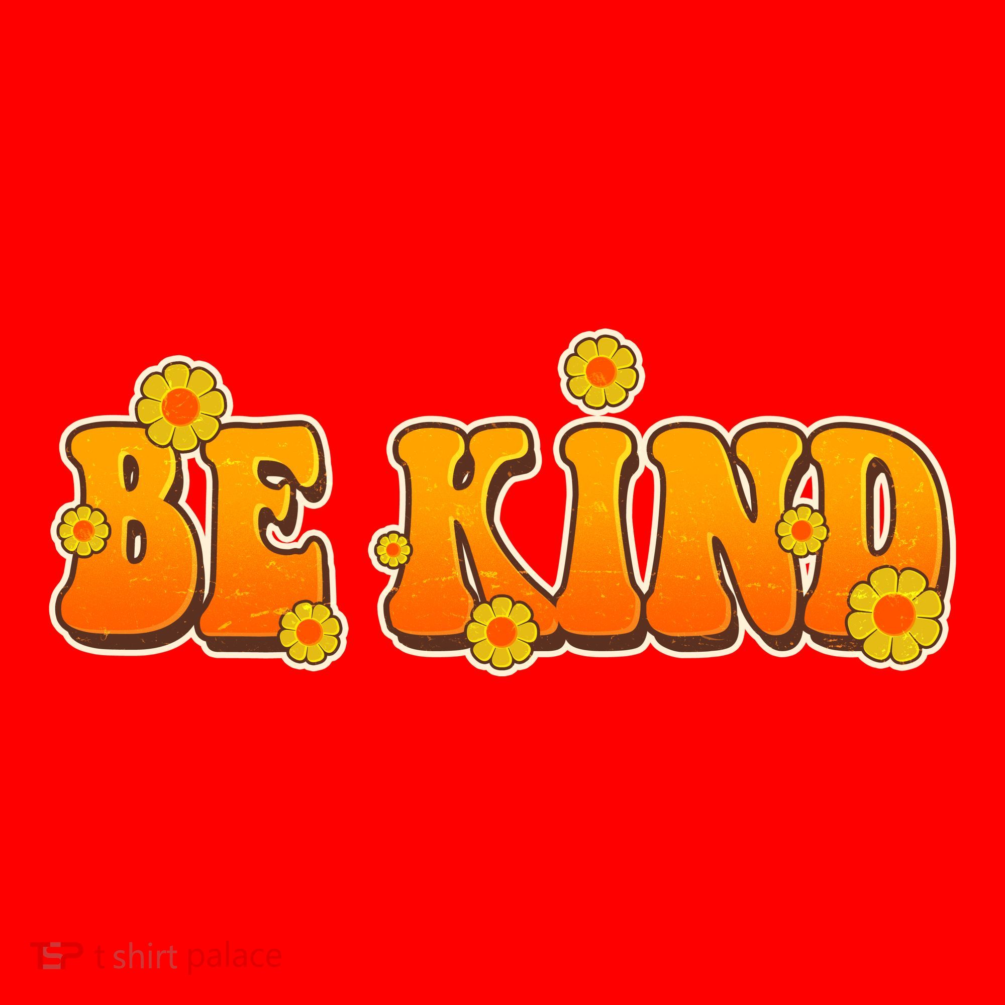 Retro 60s Sixties Flower Power Be Kind Wear Orange Santa Hat