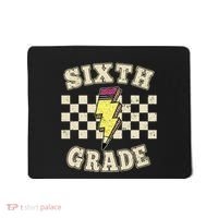 Retro 6th Sixth Grade Teacher Lightning Bolt Pencil Teacher Mousepad thumb 0